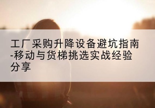 宣汉移动式升降机怎么选-工厂采购升降设备避坑指南-移动与货梯挑选实战经验分享